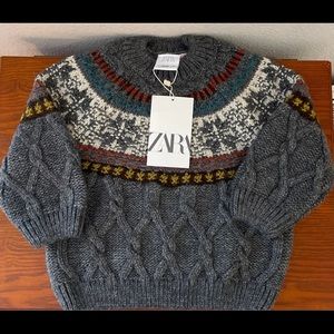 Zara kids patterned sweater size 12-18M